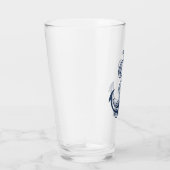 Nautical-Anker-Pintglas Glas (Rechts)