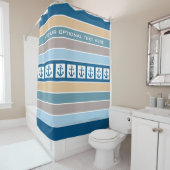 Nautical Anker & Stripes Duschvorhang (Beispiel)