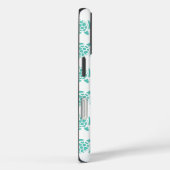 Nautical Aqua Blue Sea Turtle Pattern  Case-Mate iPhone Hülle (Rückseite / Rechts)