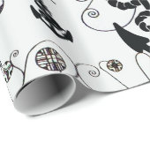 NAUTICAL ART DECO SCHÖNHEIT MIT ANKERN GESCHENKPAPIER (Rolleneckpunkt)