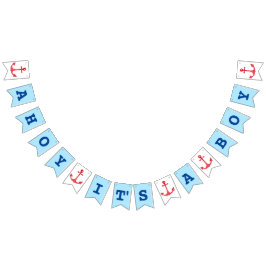 Nautical Baby Boy Bunting Wimpelkette