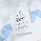 Nautical Baby Boy Showdusche Danke