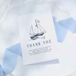 Nautical Baby Boy Showdusche Danke
