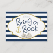 Nautical Baby Dusche bringen eine Bucheinlage mit Begleitkarte (Vorderseite)