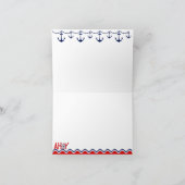 Nautical Baby Dusche Danke Karte (Innenseite)