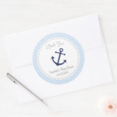 Nautical Baby Dusche Vielen Dank Sticker (Umschlag)