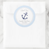 Nautical Baby Dusche Vielen Dank Sticker (Tasche)