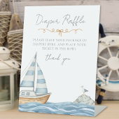 Nautical Baby Dusche Windeln Raffel Sockelschild