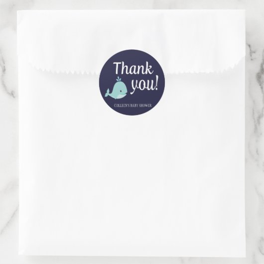 Nautical Baby Shooter - Danke Stickers (Tasche)