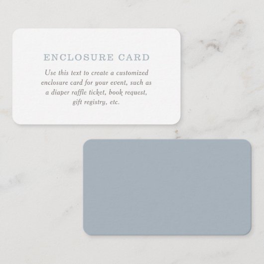 Nautical Baby Shot Custom Enclosure Card Begleitkarte (Vorne/Hinten)