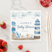 Nautical Baby Showdusche Napkins Serviette (Beispiel)