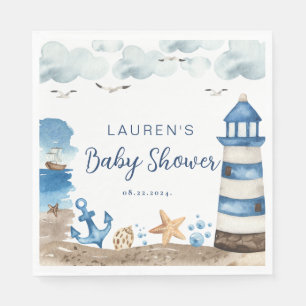 Nautical Baby Showdusche Napkins Serviette