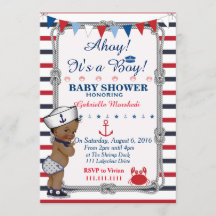 Nautical Baby Shower Invasion, Babydusche