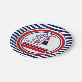 Nautical Baby Shower Paper Plate Pappteller