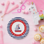 Nautical Baby Shower Paper Plate Pappteller (Party)