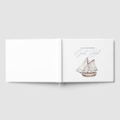 Nautical Baby Shower Sailor Gästebuch (Voll)