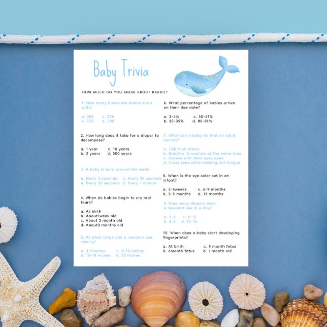 Nautical Baby Trivia | Baby Showspiel (Von Creator hochgeladen)