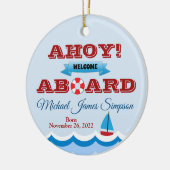 Nautical Baby's First Year Keepake Ornament (Links)