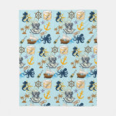 Nautical Bachelor Party Fleecedecke (Vorderseite)