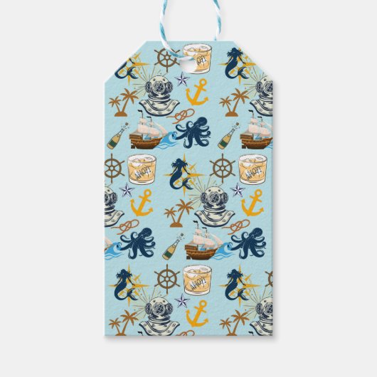 Nautical Bachelor Party Geschenkanhänger (Vorderseite)