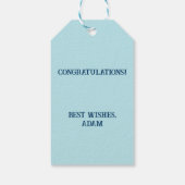 Nautical Bachelor Party Geschenkanhänger (Rückseite)