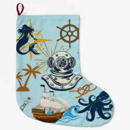 Nautical Bachelor Party Großer Weihnachtsstrumpf
