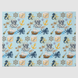 Nautical Bachelor Party Seidenpapier