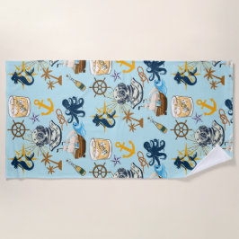 Nautical Bachelor Party Strandtuch