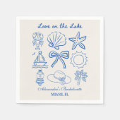 Nautical Bachelorette Weekend Serviette (Vorderseite)