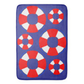 Nautical Bathroom Mat Badematte (Vorderseite Vertikal)