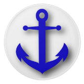Nautical Beach Anchor Cabinet Drawer Knob Keramikknauf (Vorderseite)