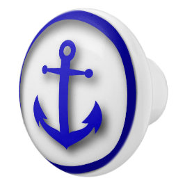 Nautical Beach Anchor Cabinet Drawer Knob Keramikknauf