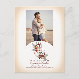 Nautical Beach Anchor Foto Save the Date Ankündigungspostkarte