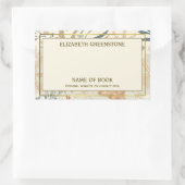 Nautical Beach Author Signature-Buchzeichen Rechteckiger Aufkleber (Tasche)