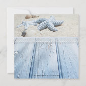 Nautical Beach Baby Boy Dusche Einladung (Rückseite)