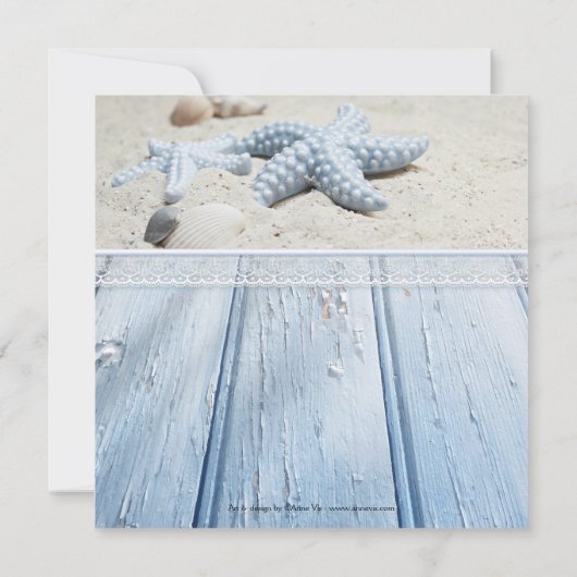 Nautical Beach Baby Boy Dusche Einladung (Rückseite)