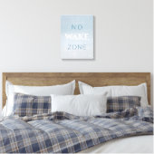 Nautical Beach Baby No Weck Zone Leinwanddruck (Insitu (Schlafzimmer))