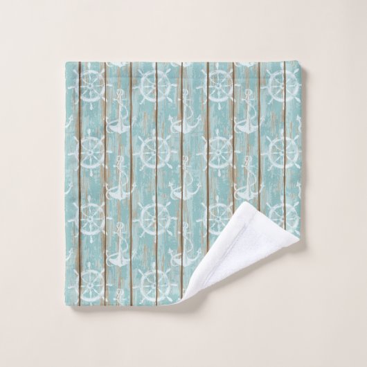 Nautical Beach Badhandtuch Set (Waschlappen)