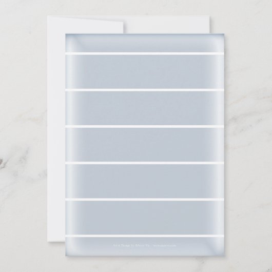 Nautical Beach Boho Blue Bridal Dusche Einladung (Rückseite)