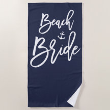 Nautical Beach Bridge Handtuch mit Anchor Blue