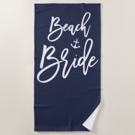 Nautical Beach Bridge Handtuch mit Anchor Blue
