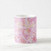 Nautical Beach Collage Hot Pink ID840 Kaffeetasse (Mittel)