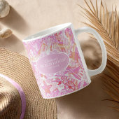Nautical Beach Collage Hot Pink ID840 Kaffeetasse