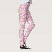 Nautical Beach Collage Hot Pink ID840 Leggings (Rechts)