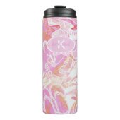 Nautical Beach Collage Hot Pink ID840 Thermosbecher (Vorderseite)