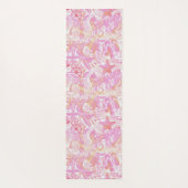 Nautical Beach Collage Hot Pink ID840 Yogamatte (Rückseite)