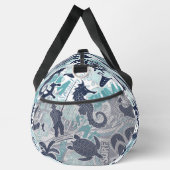 Nautical Beach Collage Navy Türkis ID840 Duffle Bag (Rechts)