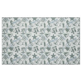 Nautical Beach Collage Olive ID839 Stoff (Fat Quarter (45,7 x 55,9 cm))