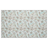 Nautical Beach Collage Sand ID840 Stoff (Fat Quarter (45,7 x 55,9 cm))
