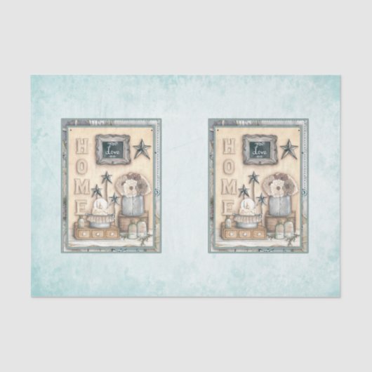 Nautical Beach Design Serie 15 Seidenpapier (Vorderseite)